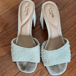 Ted Baker Cream Pearl Embellished Heels